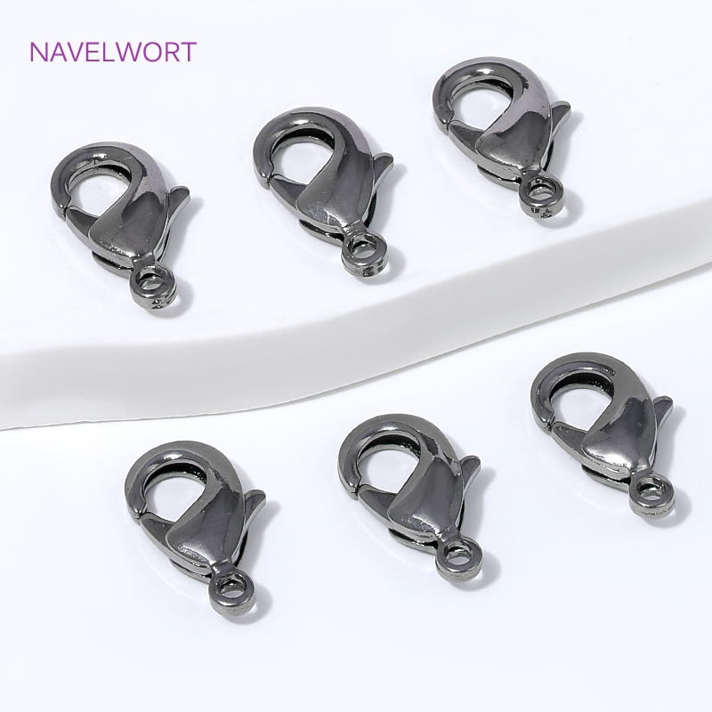 Jewelry Making Items - Black Plated Brass 12mm Lobster Clasp