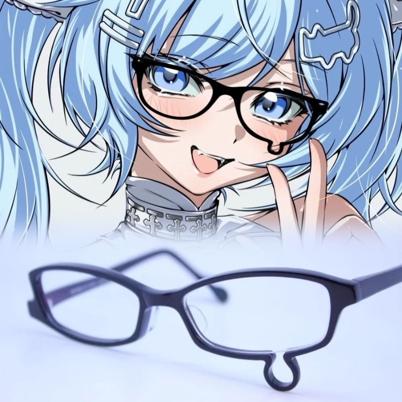 Jewelry Making Glasses - Anime Y2K Cosplay Glasses Without lenses