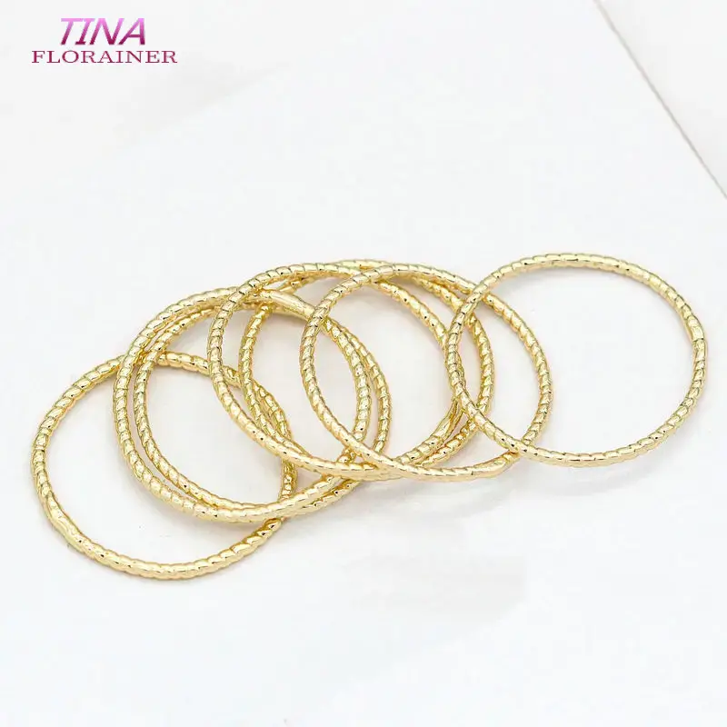 Jewelry Making Items - 20PCS 14K Gold Color Brass Round