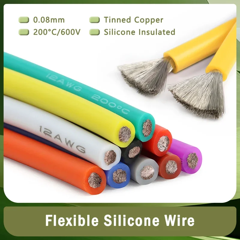 Wire 22 Gauge Copper - 1M/5M Ultra Soft Silicone Wire High