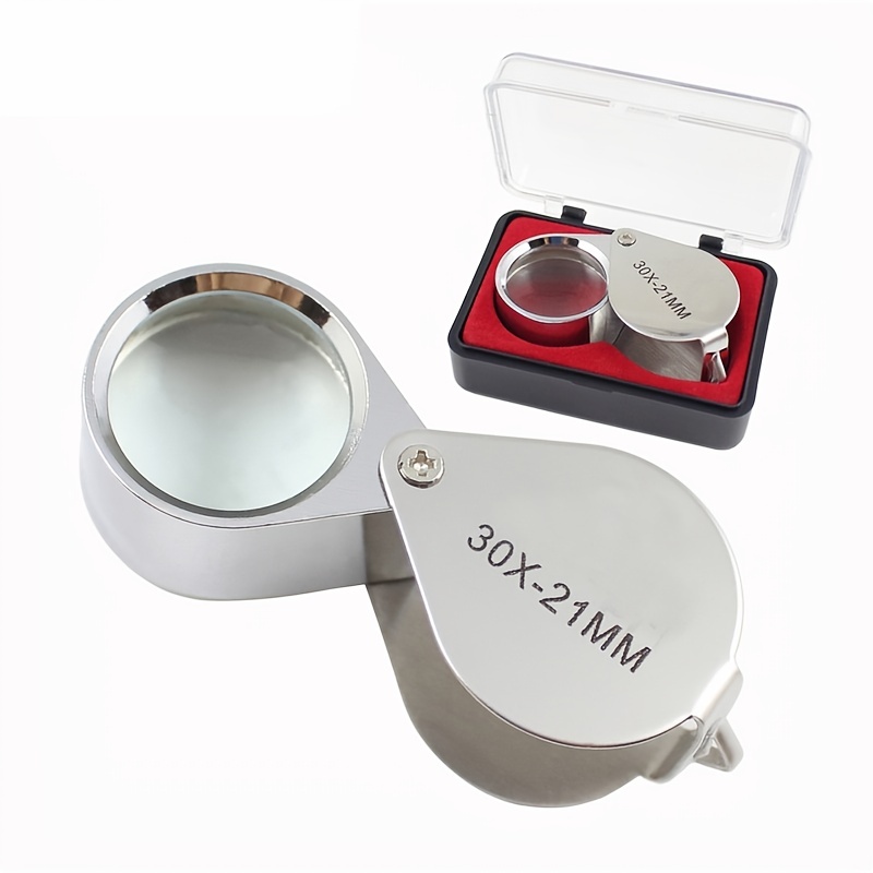 Jewelry Making Glasses - Folding Jewelry Loupe Portable Magnifying Glass
