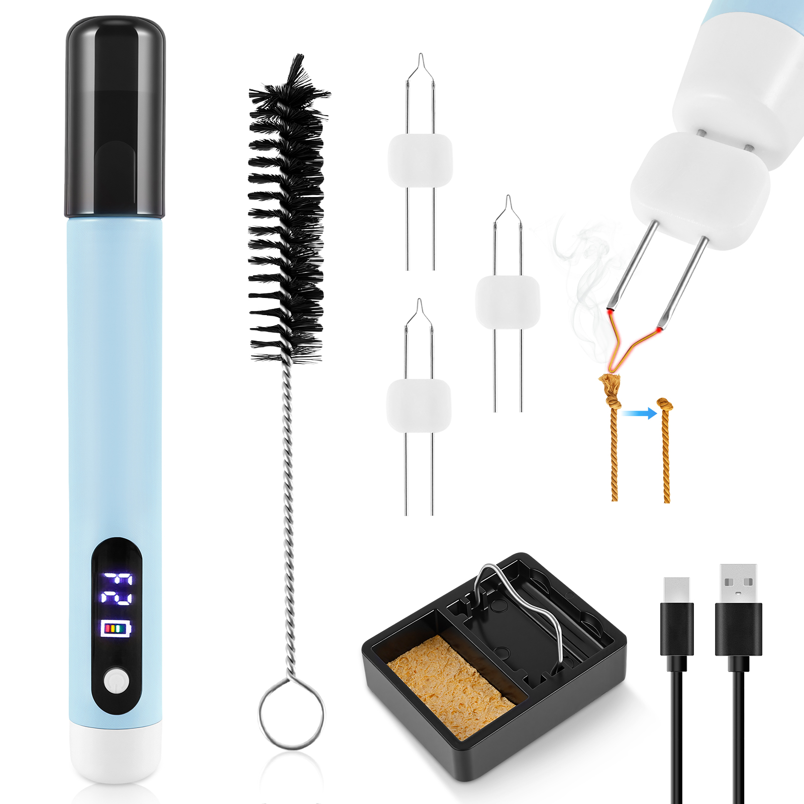 Jewelry Making Zapper - Thread Burner for Jewelry Making Rechargeable