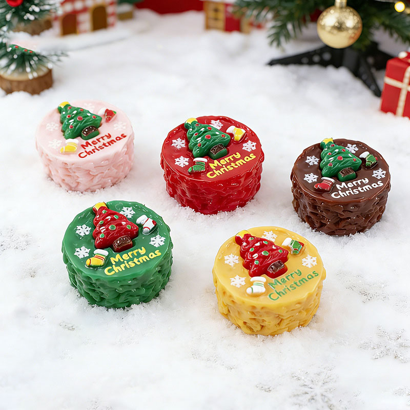 Jewelry Making Desk - 10pcs Resin imitation Christmas tree-shaped cupcakes