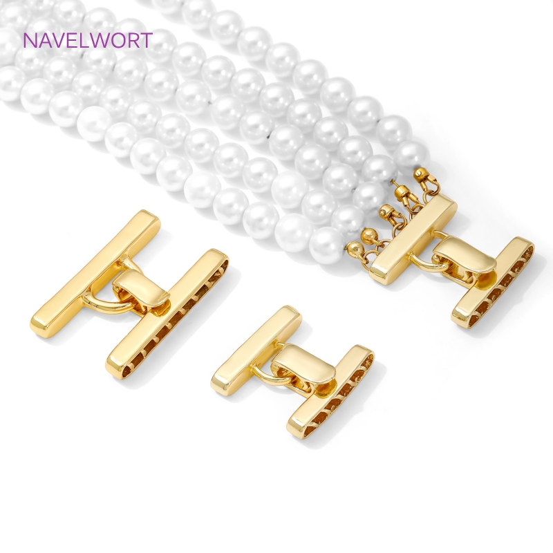 Jewelry Making Items - Multi Strands Necklace Clasp 18K Gold