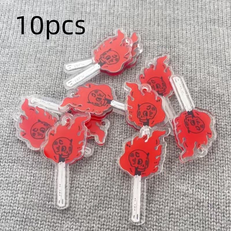 Jewelry Making Pendants - 10pcs acrylic skull pendant, DIY jewelry