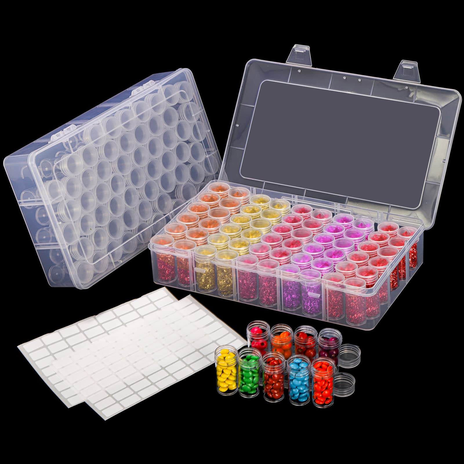Bead Organizer Tray - 1pc 24/30//38/60 Slots Plastic Storage Box,
