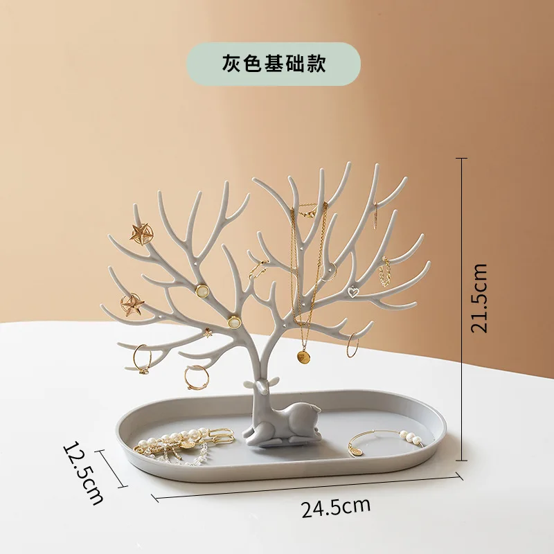 Jewelry Making Desk - Antler Jewelry Display Stand Tray Tree