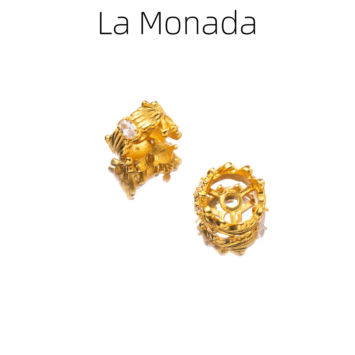 Jewelry Making In La - 925 Sterling Silver Crown Spacer Beads