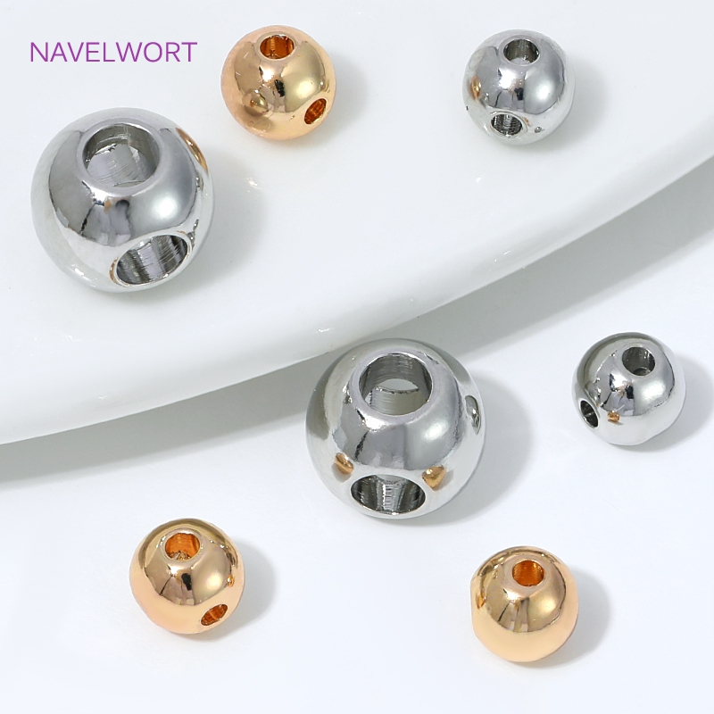 Jewelry Making Items - KC Gold Plated 4 Holes Round