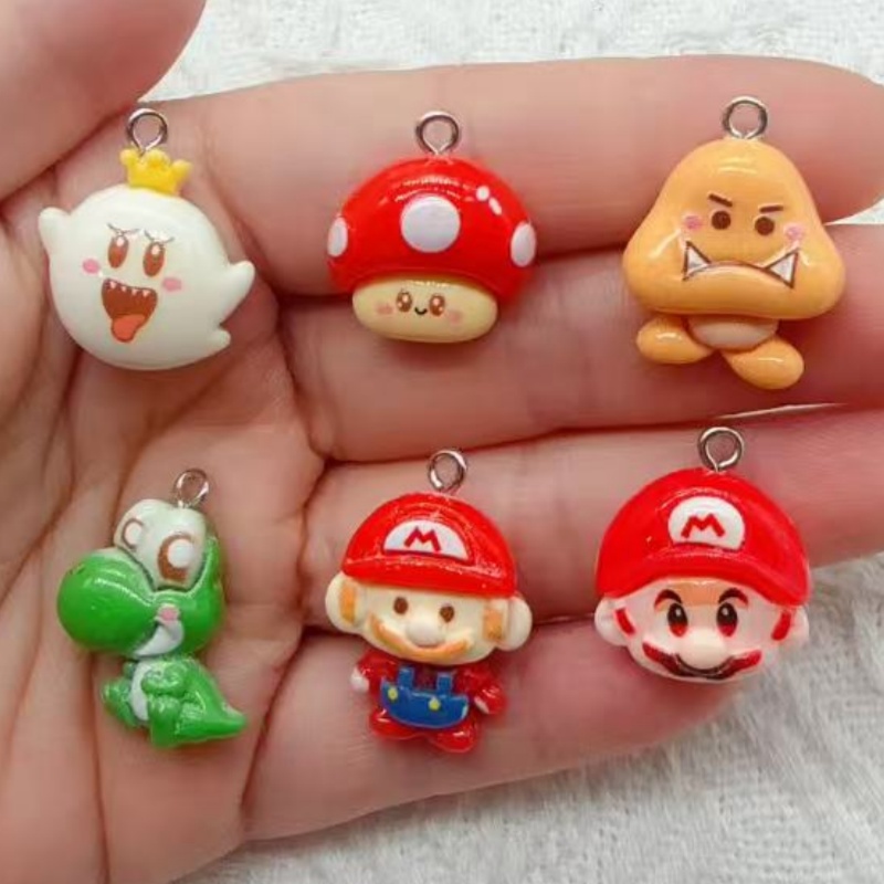 Jewelry Making Pendants - 10pcs resin cartoon pendant, DIY jewelry