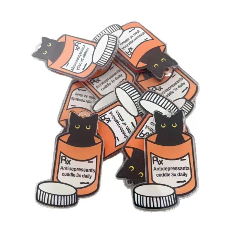 10pcs acrylic medicine cat pen - Jewelry Making Pendants review and price