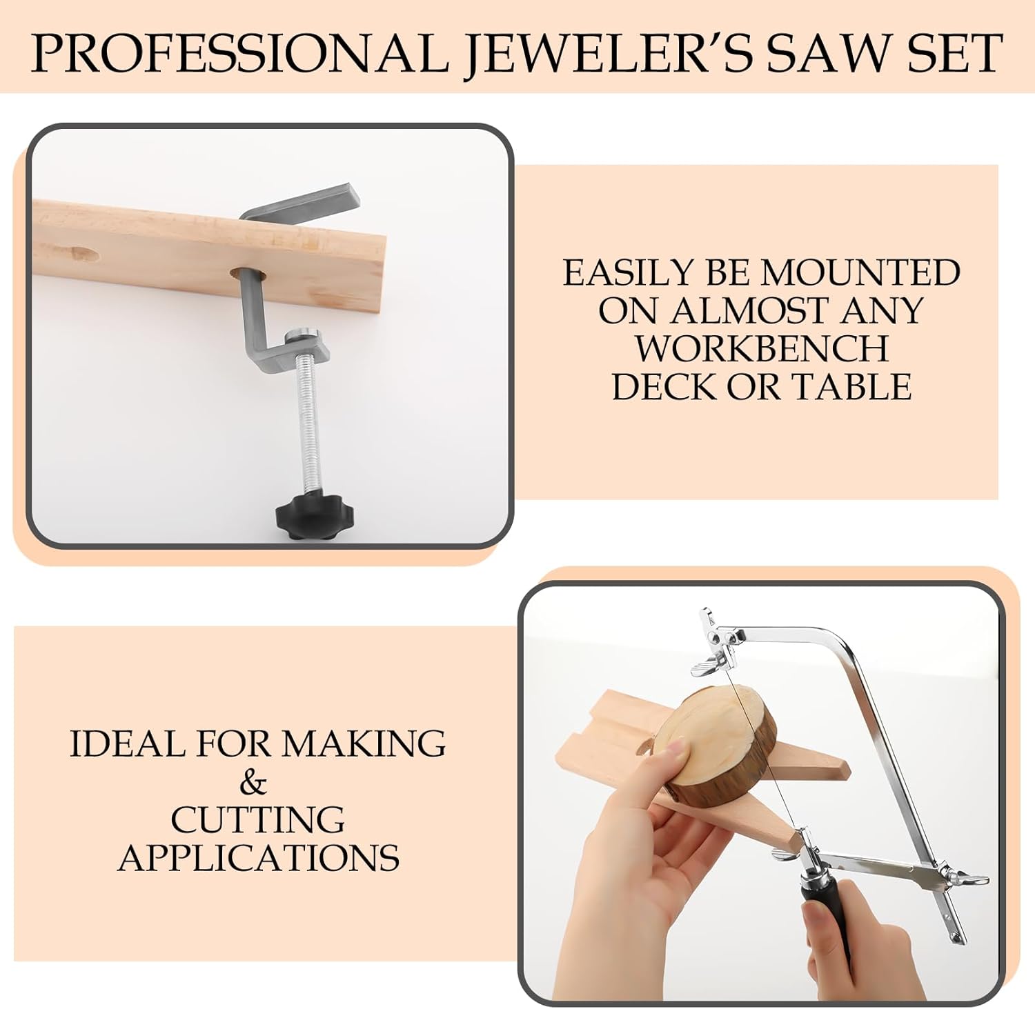3-in-1 Adjustable Jeweler's Sa - Jewelry Making Desk review and price