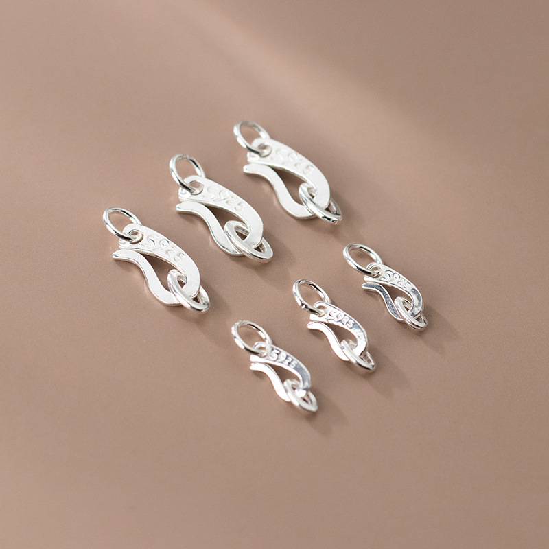 S925 Sterling Silver S Shape C - Jewelry Making In La review and price