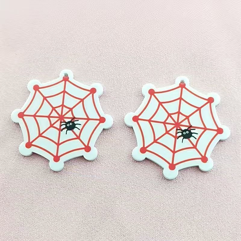 10pcs acrylic Halloween spider - Jewelry Making Pendants review and price