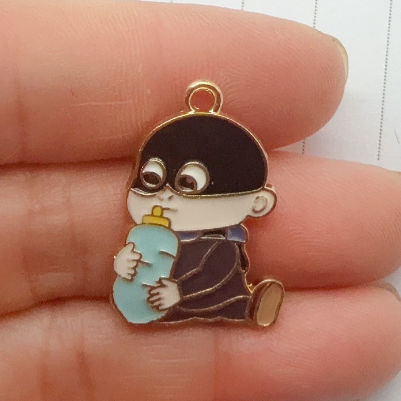 10pcs alloy drip oil cartoon p - Jewelry Making Pendants review and price