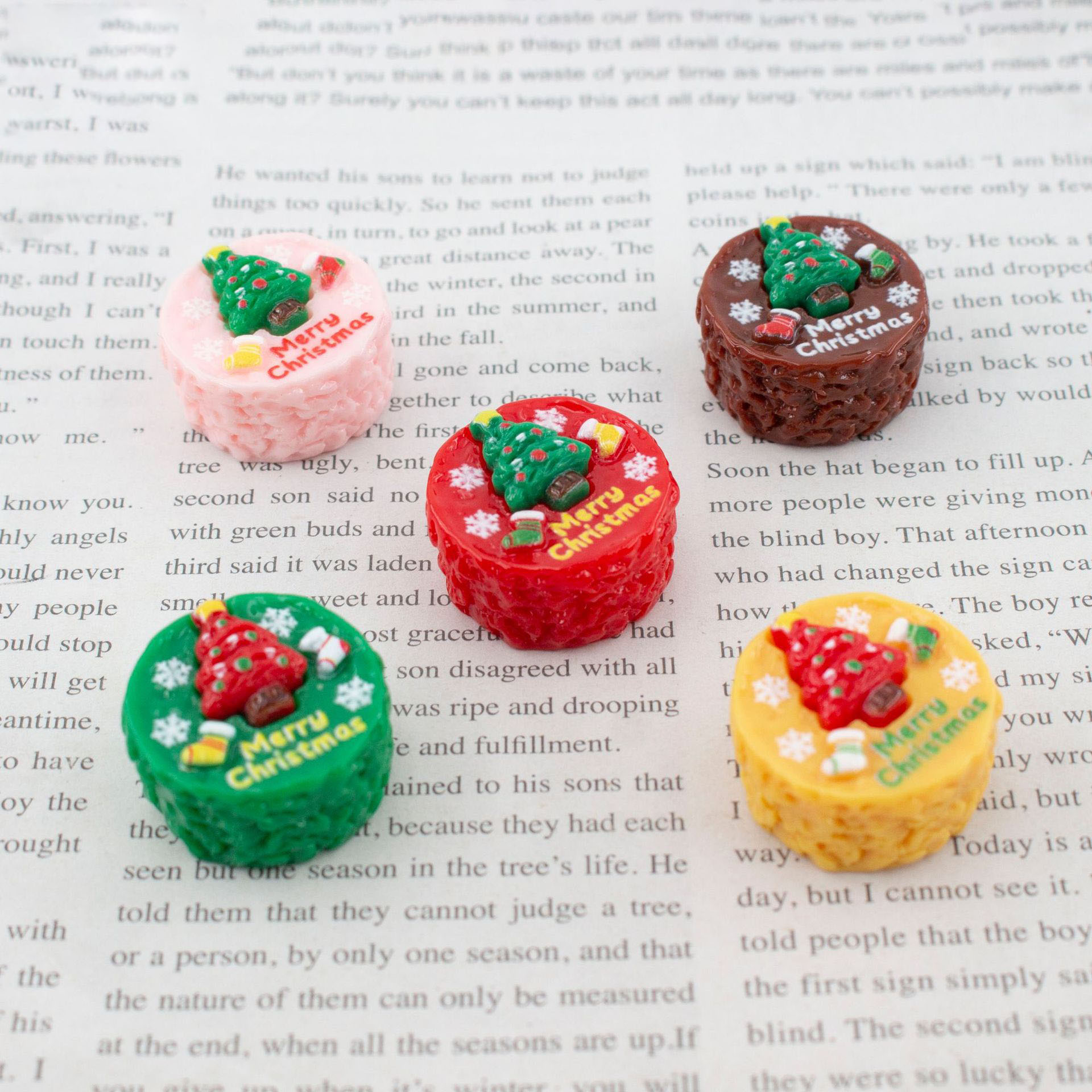 10pcs Resin imitation Christma - Jewelry Making Desk review and price