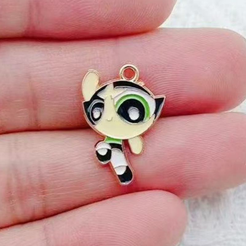 10pcs Alloy Oil-Dripping Carto - Jewelry Making Pendants review and price