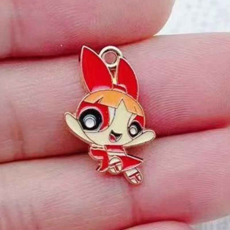 10pcs Alloy Oil-Dripping Carto - Jewelry Making Pendants review and price