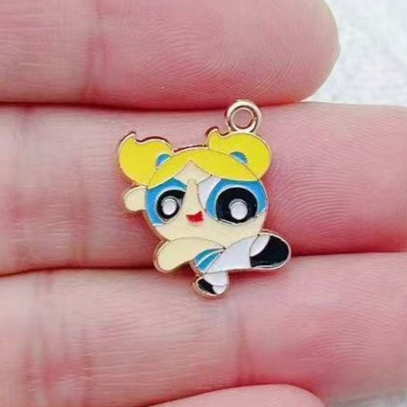 10pcs Alloy Oil-Dripping Carto - Jewelry Making Pendants review and price