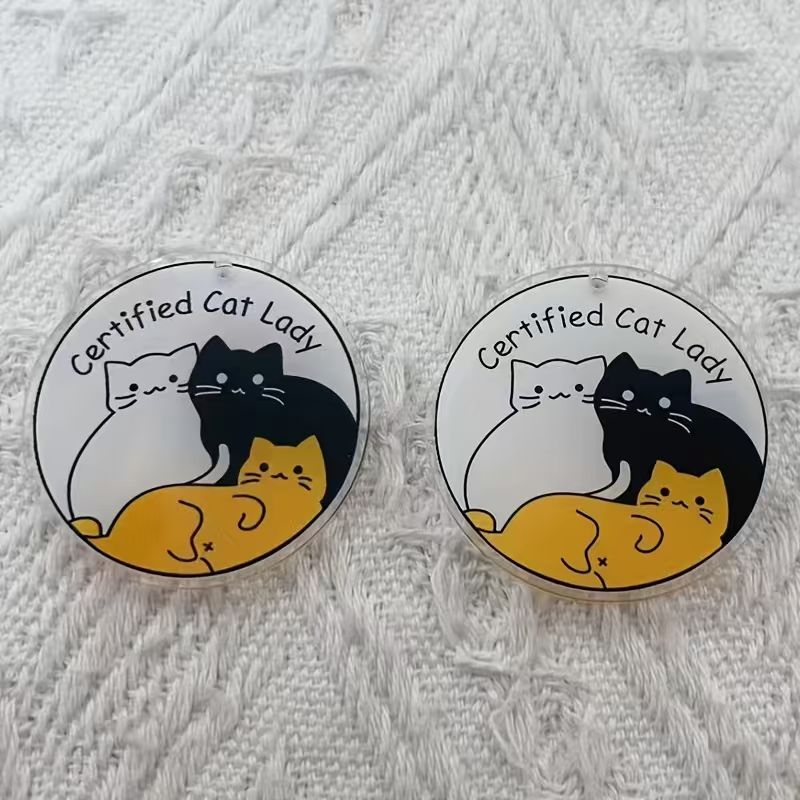 10pcs acrylic cute cat pendant - Jewelry Making Pendants review and price