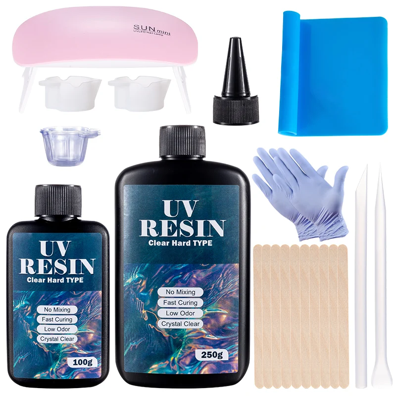 Hard UV Resin Glue Kit Fast Cu - Jewelry Making Tool Kit review and price