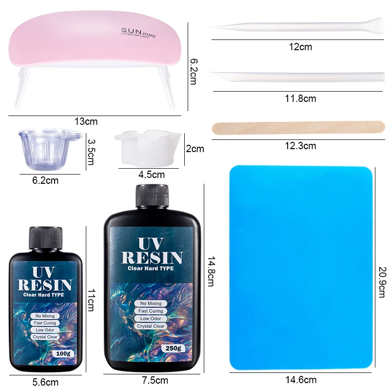 Hard UV Resin Glue Kit Fast Cu - Jewelry Making Tool Kit review and price