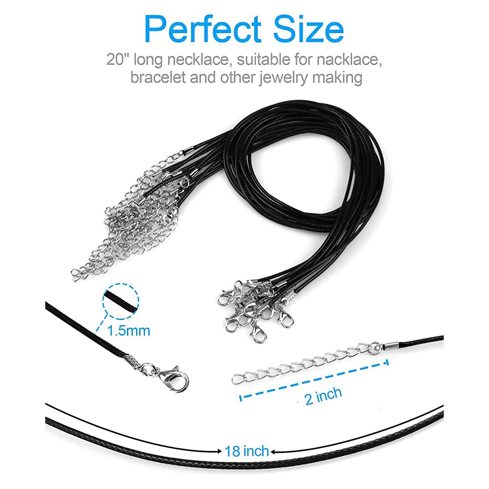 ABQR 24PCS Cord Necklace, 20 i - Jewelry Making Pendants review and price