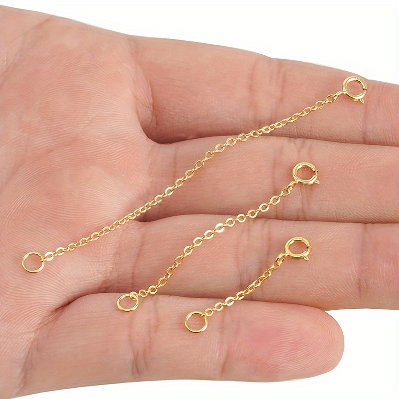 3Pcs Spring Clasp Extension Ch - Jewelry Making Chain review and price