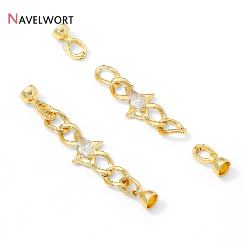 14K Gold Plated Brass Zircon C - Jewelry Making Chain review and price