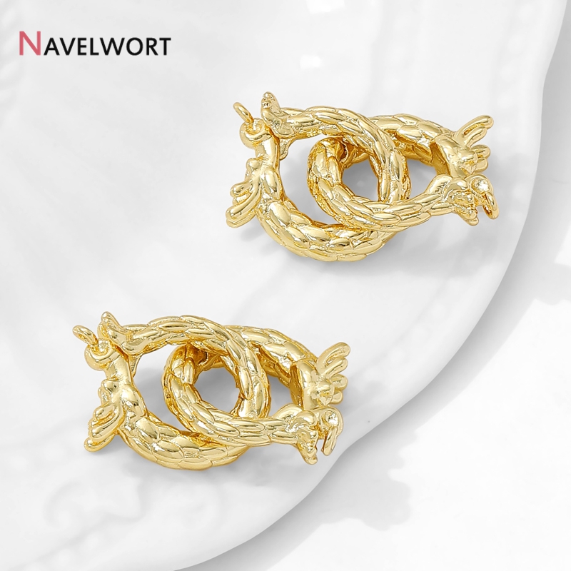 14K Gold Plated Brass Dragon S - Jewelry Making Items review and price