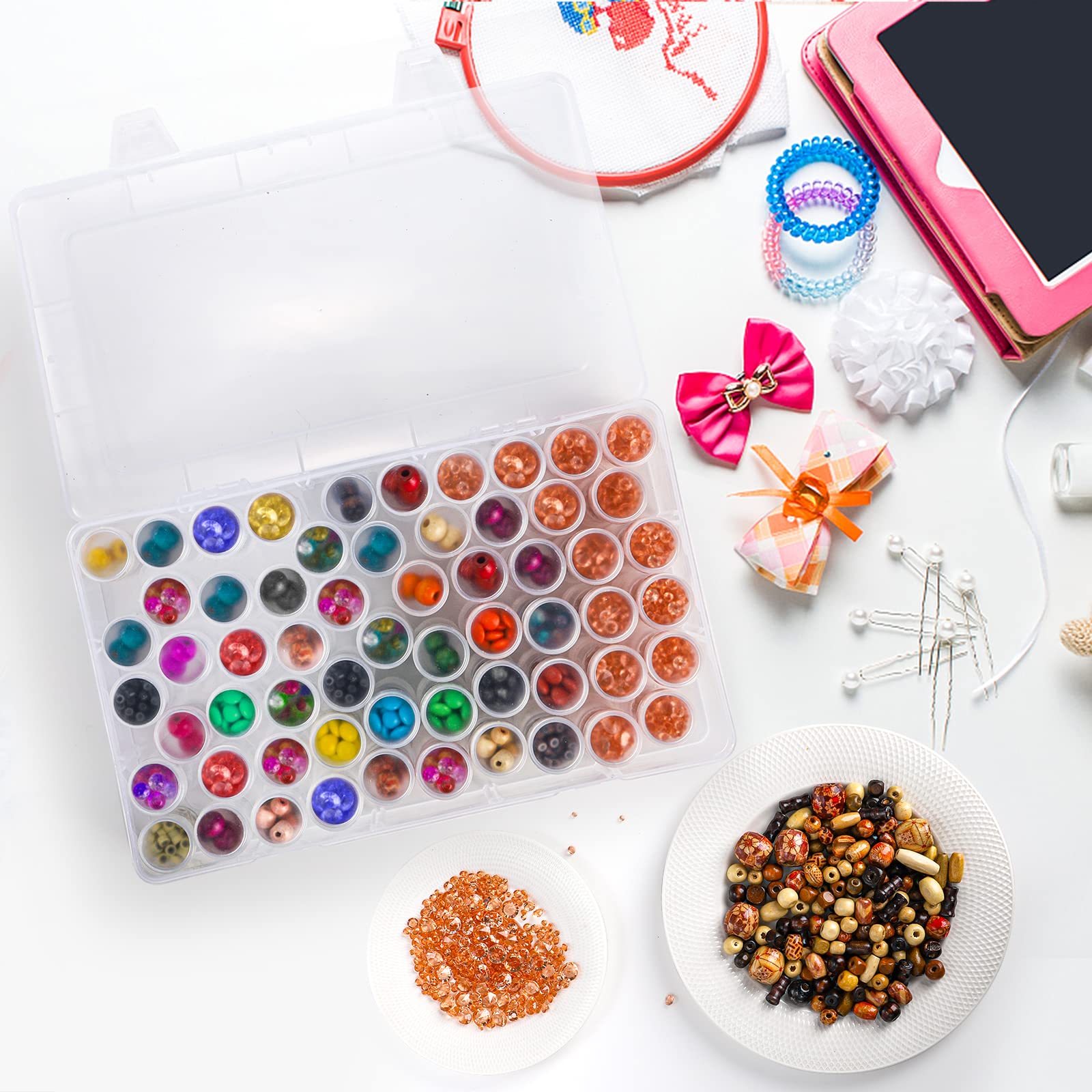1pc 24/30//38/60 Slots Plastic - Bead Organizer Tray review and price
