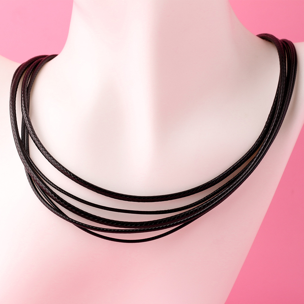 925 Silver Black Braided Leath - Jewelry Making In La review and price