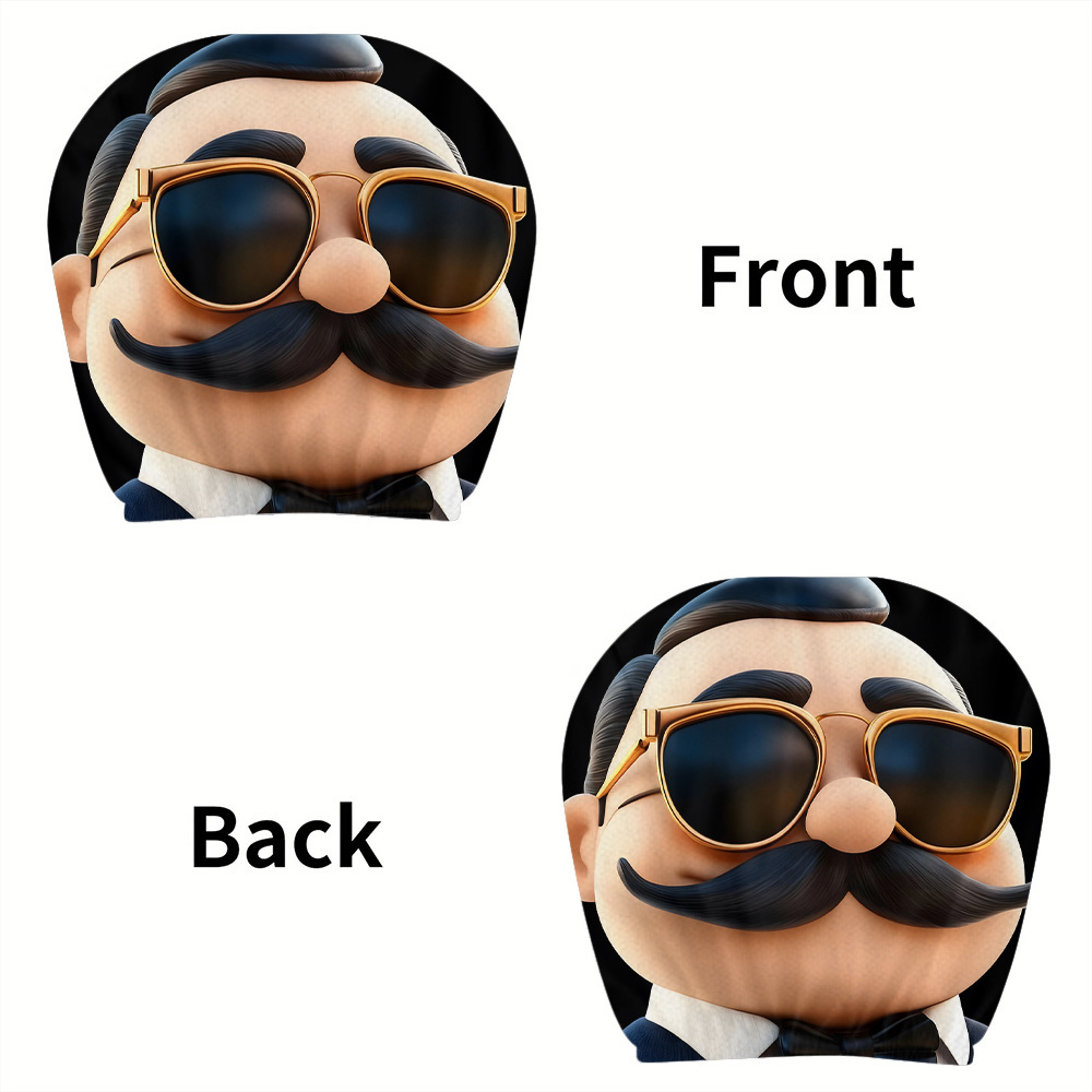 2pcs Retro Gentleman Mustache  - Jewelry Making Glasses review and price