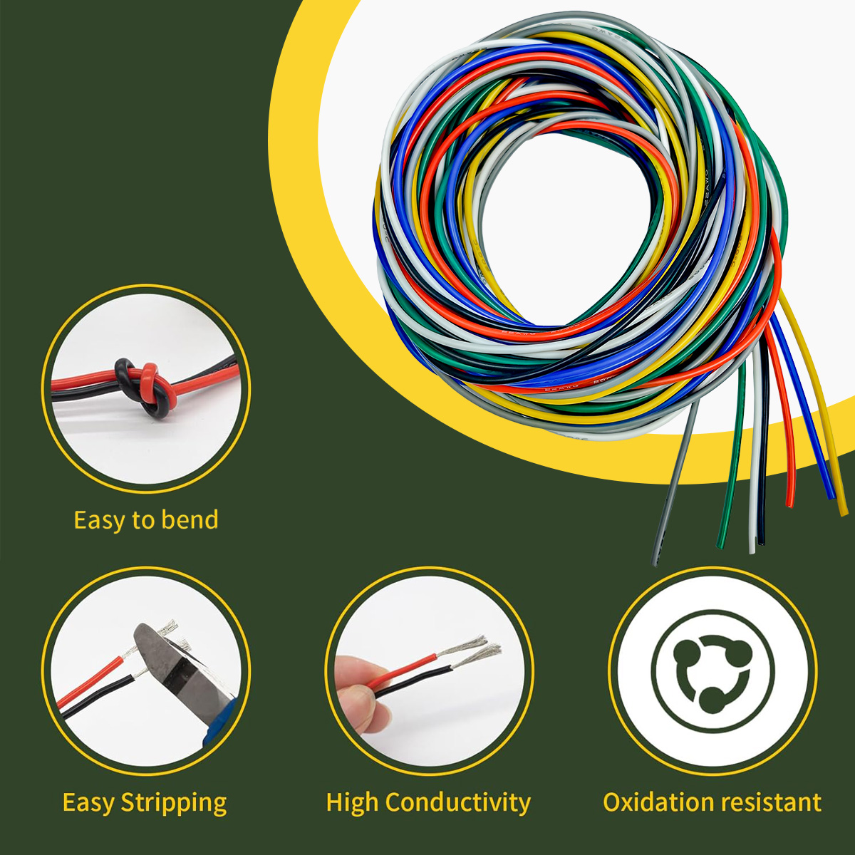 7 Color per 16.4ft 16 18 20 22 - Wire 22 Gauge Copper review and price