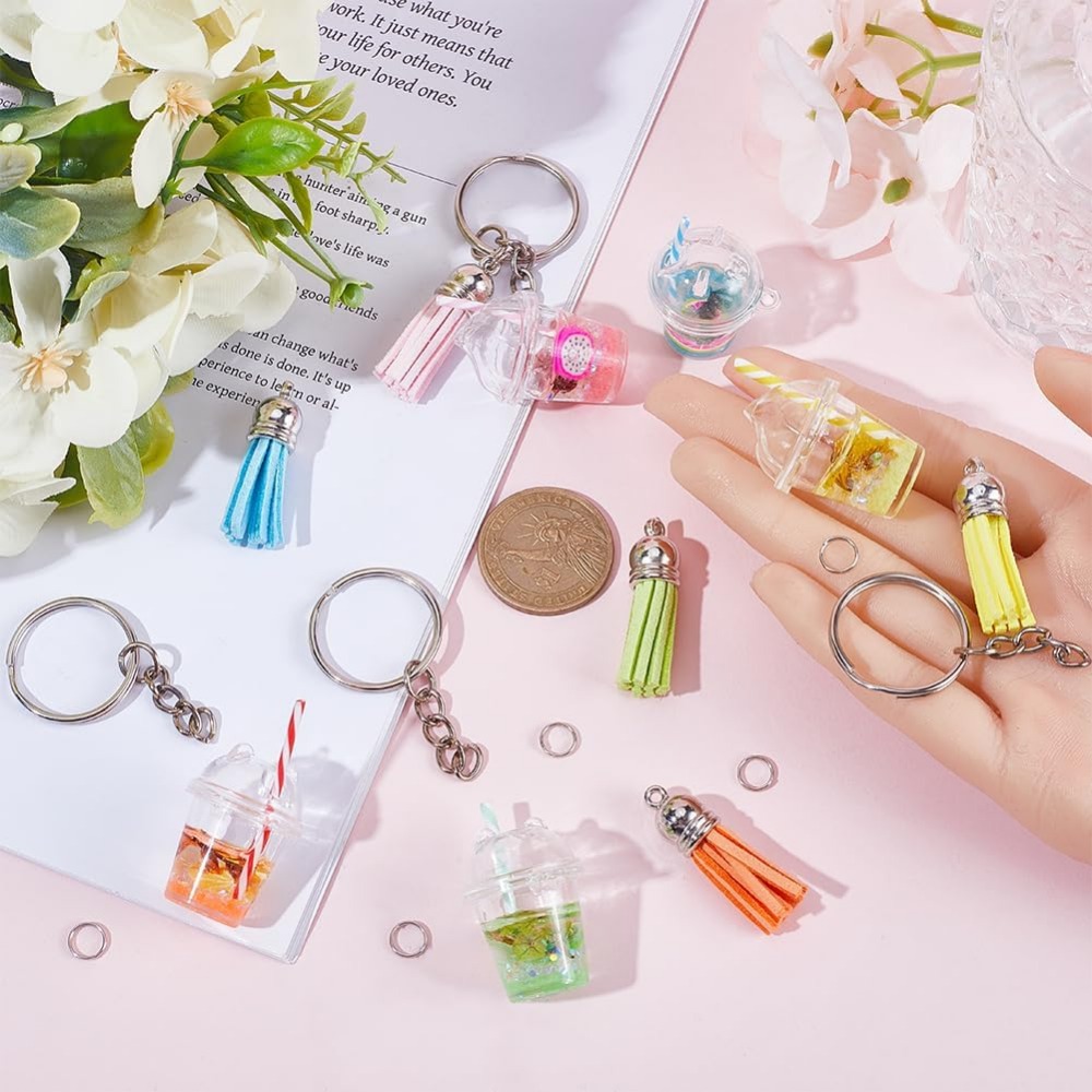 35Pcs DIY 5 Sets Bubble Tea Ke - Jewelry Making Chain review and price