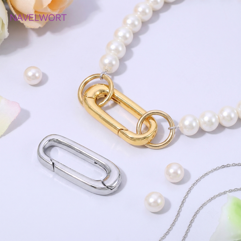 1/2/4Pcs 18K Gold Plated Oval  - Jewelry Making Items review and price