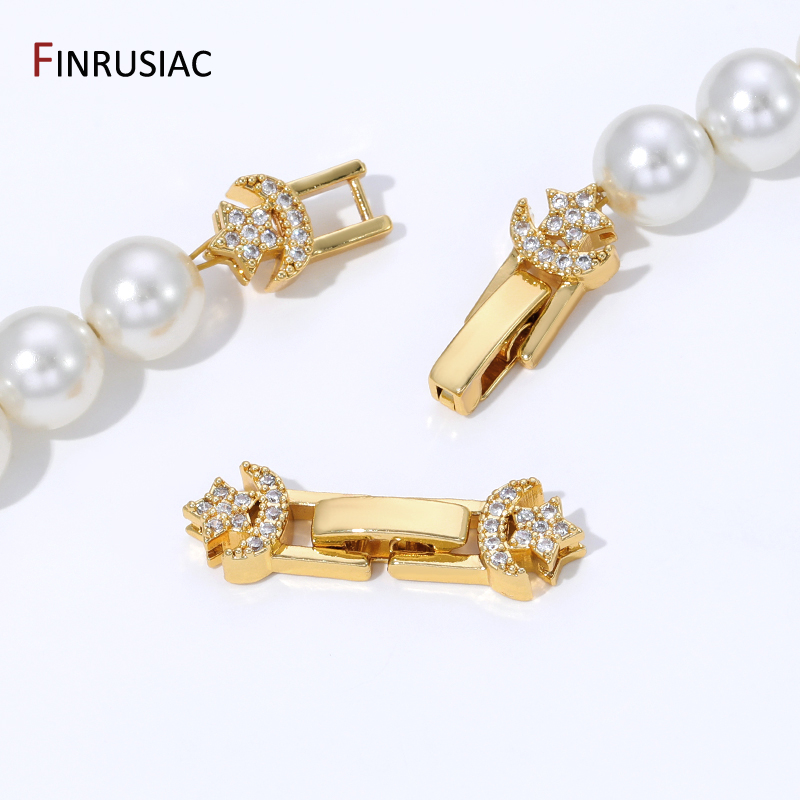 18K Gold Plated Brass Pearl Cl - Jewelry Making Items review and price