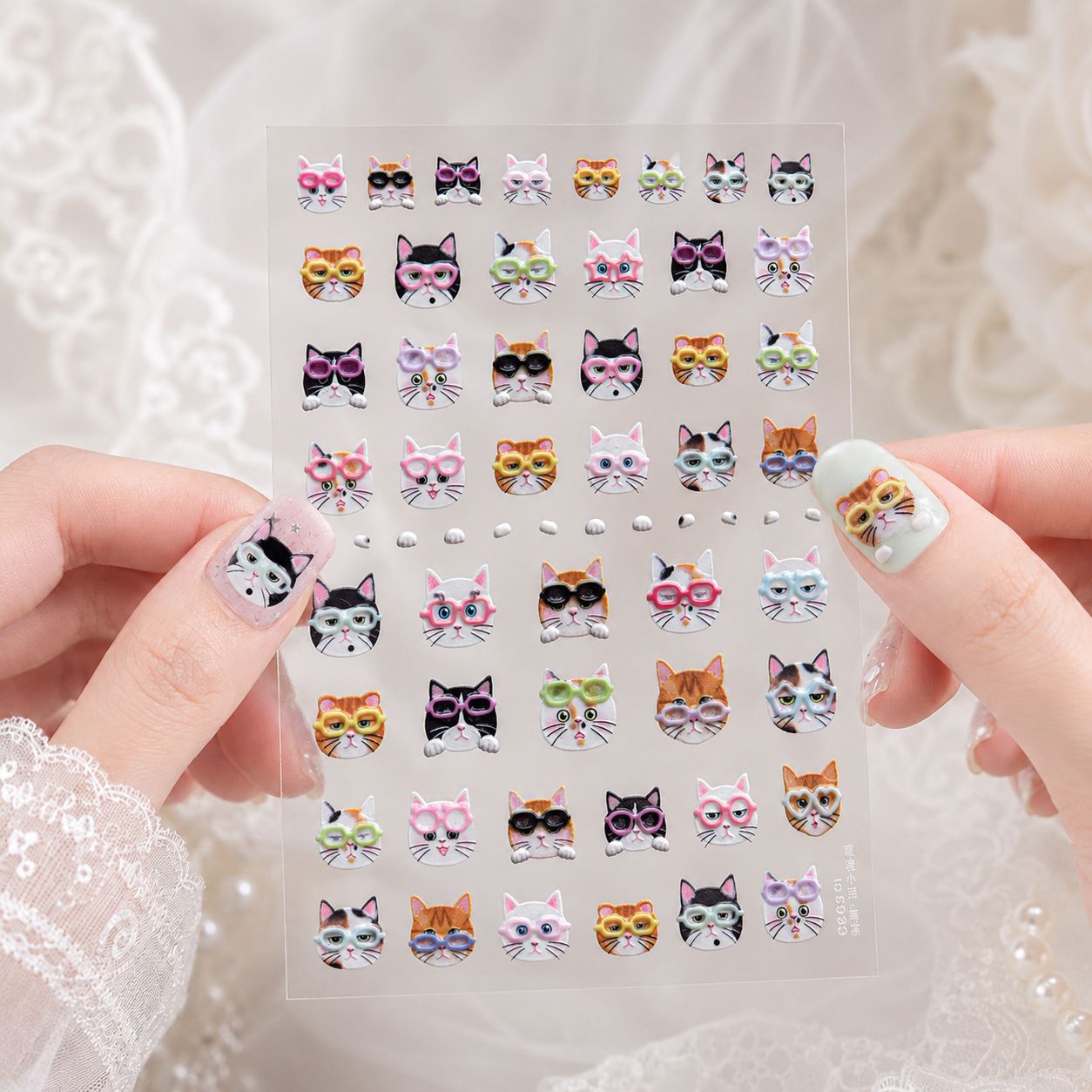 Cute Animal Nail Stickers 5D C - Jewelry Making Glasses review and price