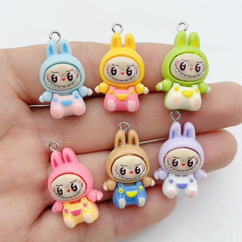 10Pcs Kawaii Rabbit Strawberry - Jewelry Making Pendants review and price