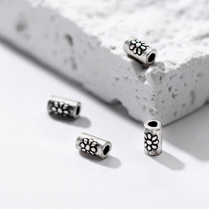 925 Silver Spacer Beads Daisy  - Jewelry Making In La review and price