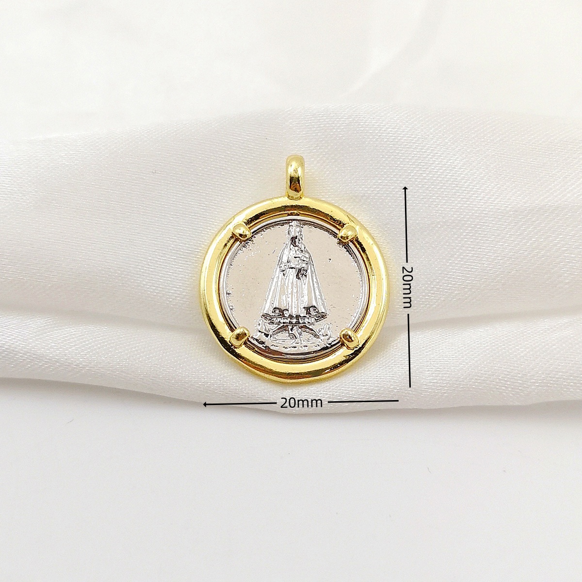 Gold Plated Our Lady of Fatima - Jewelry Making In La review and price