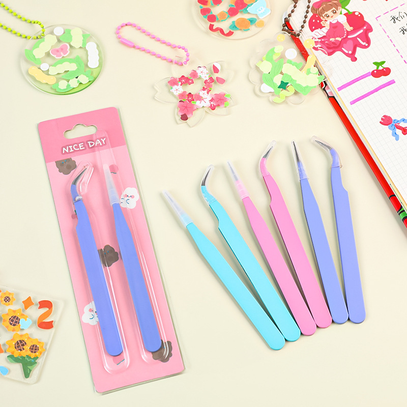 6pcs Tweezers Set - Angle and  - Jewelry Making Tool Kit review and price