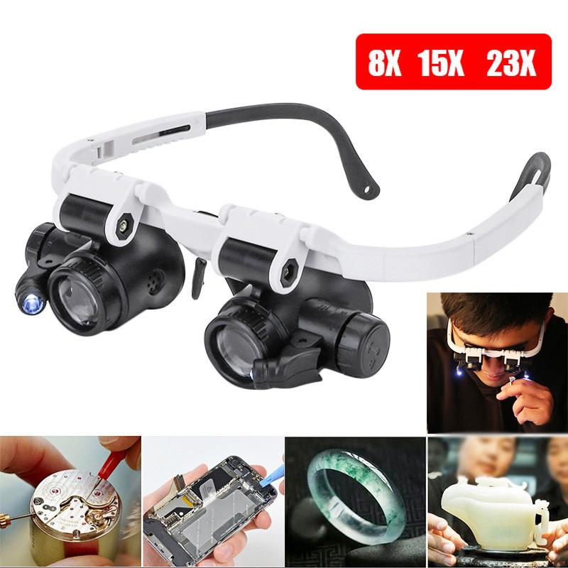 1Set Magnifying Glass 8X/15X/2 - Jewelry Making Glasses review and price