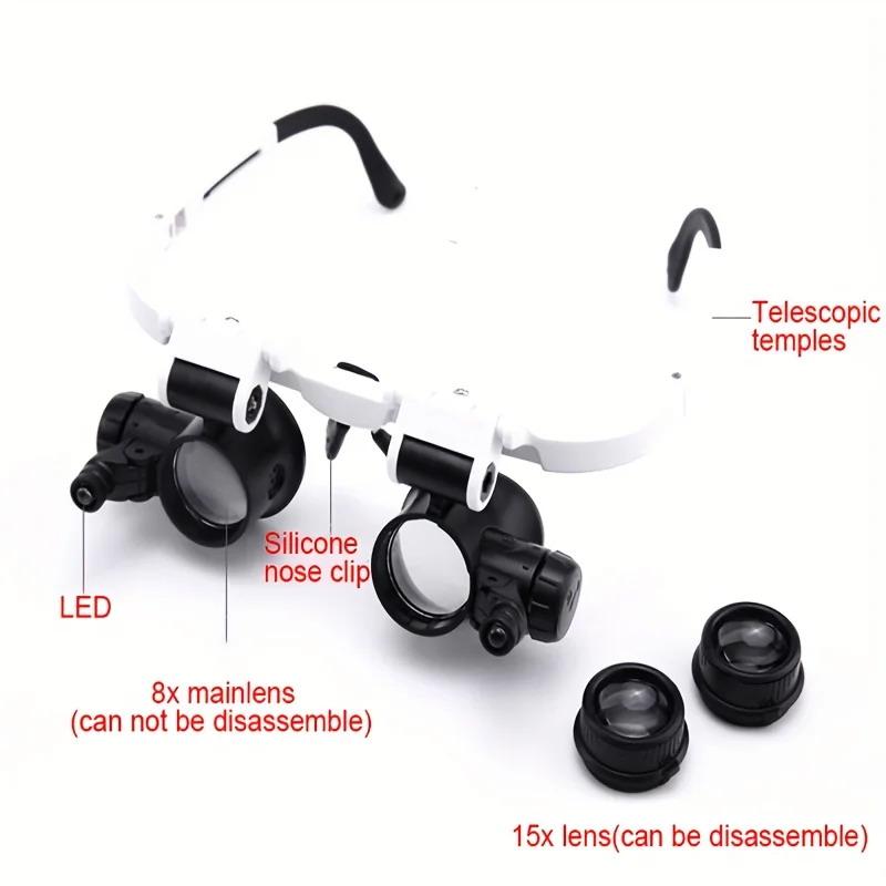 1Set Magnifying Glass 8X/15X/2 - Jewelry Making Glasses review and price