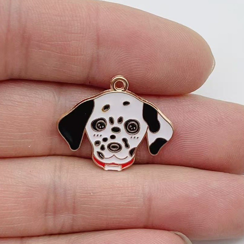 12pcs cartoon pet spotted dog  - Jewelry Making Pendants review and price