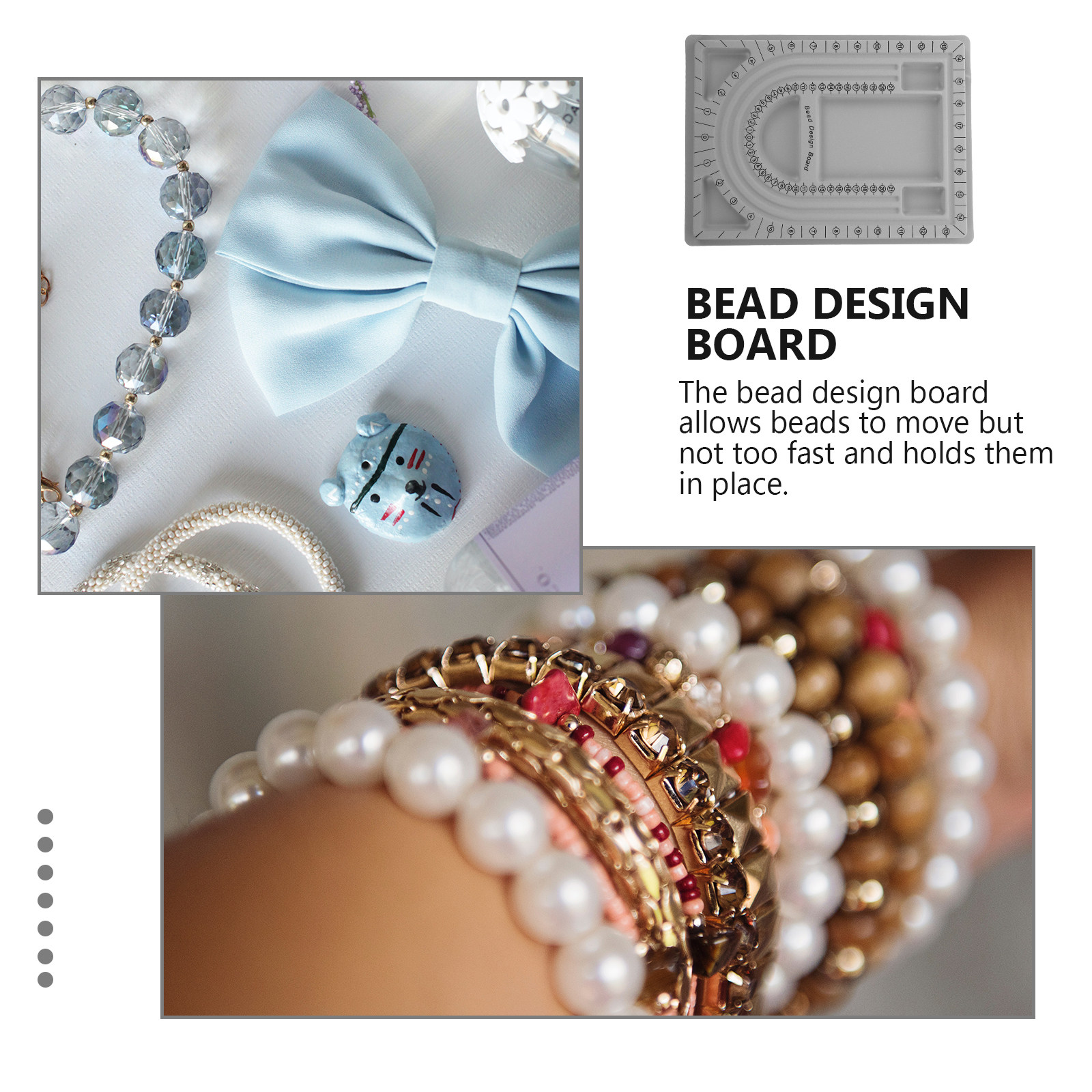 2Pcs Bead Design Board Jewelry - Bead Organizer Tray review and price