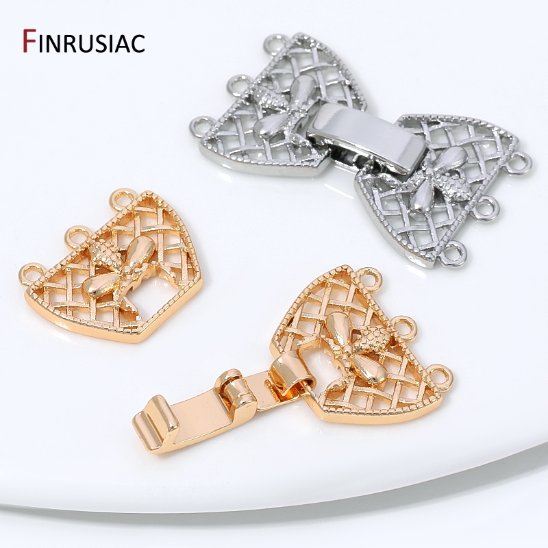 14K Gold Plated Brass 3-Row Pe - Jewelry Making Items review and price