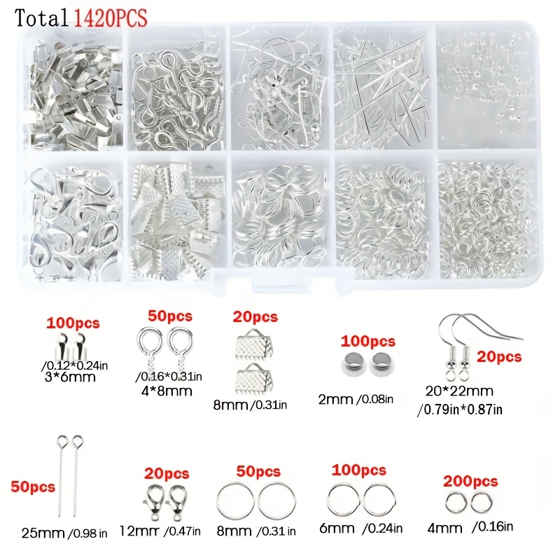 1420pcs 1box Jewelry Findings  - Jewelry Making Tool Kit review and price