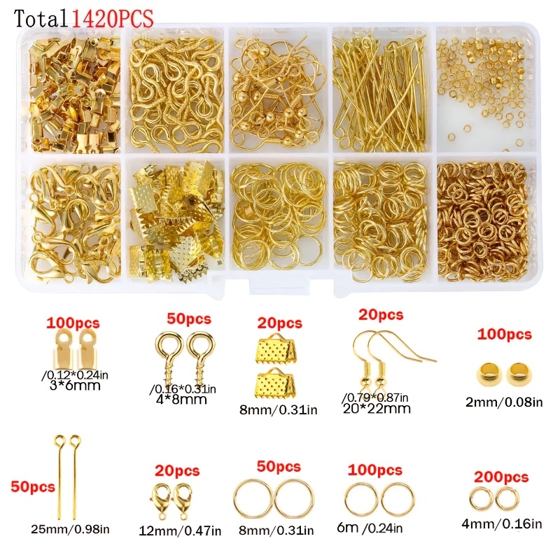 1420pcs 1box Jewelry Findings  - Jewelry Making Tool Kit review and price