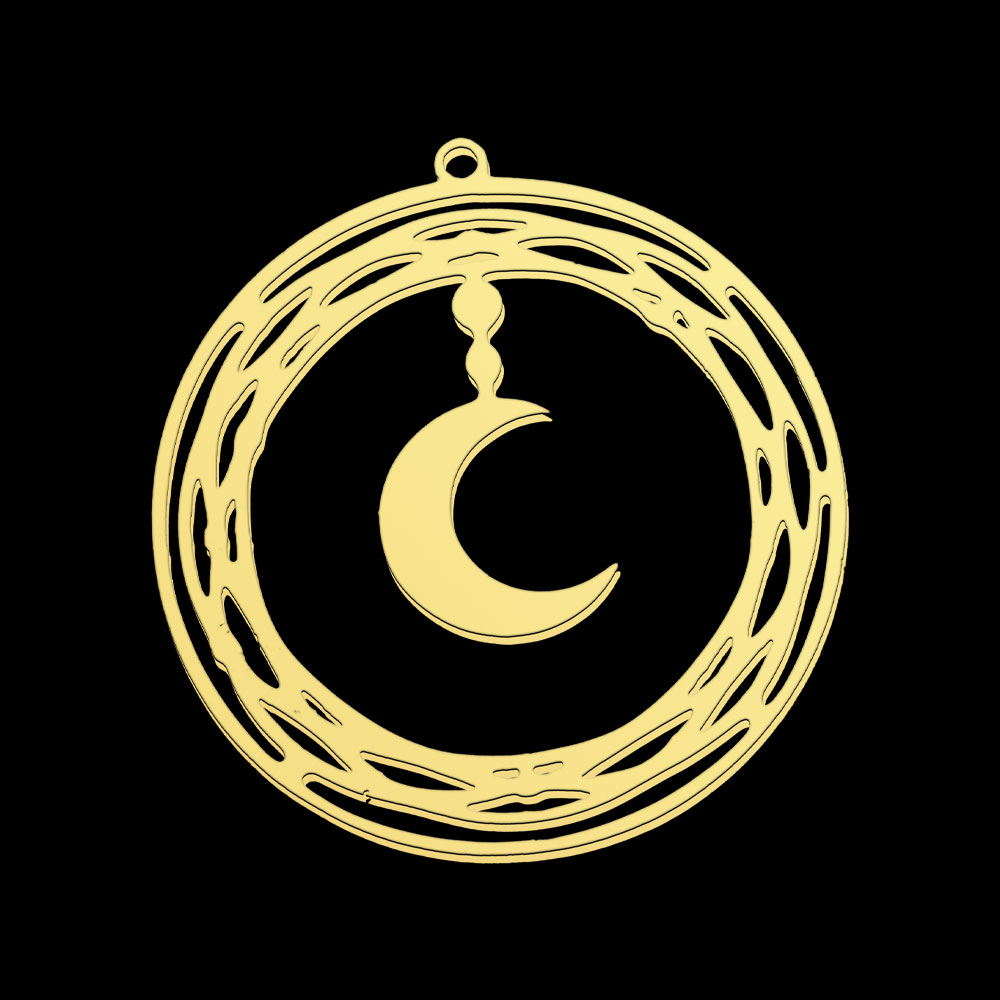 5pcs/Lot Stainless Steel Moon  - Jewelry Making In La review and price